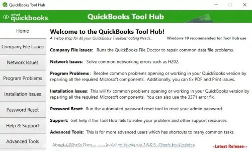 Components of QuickBooks Tool Hub